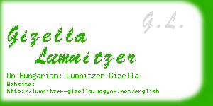 gizella lumnitzer business card